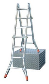 Лестницы-стремянки алюминиевые полупрофесиональные TeleMatic 4x4 122315