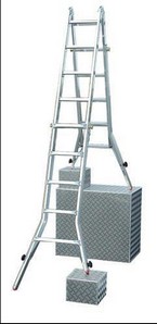 Лестницы-стремянки алюминиевые полупрофесиональные TeleVario 4x5 122179